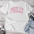 Philly Pink Retro Preppy Throwback Philadelphia Girls Womens Women T-shirt Unique Gifts