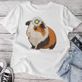 モルモットの花、モルモットの花 レディースTシャツ 面白い贈り物