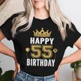 55歳の男性と女性のためのhappy 5Th Birthdayアイデア レディースTシャツ 彼女への贈り物