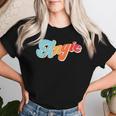 Angie Personalized Name Custom Groovy 80'S Retro Women T-shirt Gifts for Her