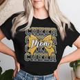 Cheer Mom Mama Bow Sport Cheerleader Cheerleading Yellow Women T-shirt Gifts for Her