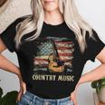 Country Music Outlaw Western Usa Patriotic Vintage Guitar Men Women T-shirt Gifts for Her