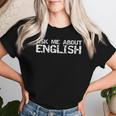 English Teacher In English Teaching Chool Quote レディースTシャツ 彼女への贈り物