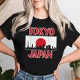 Japan Tokyo For And – Tokyokyline レディースTシャツ 彼女への贈り物