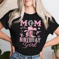 Mom Of The Birthday Girl Pink Cowgirl Western Rodeo Women T-shirt Gifts for Her