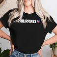 Philippines Flag Heart Pride Philippines Kid レディースTシャツ 彼女への贈り物