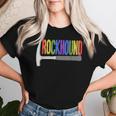 Rainbow Rockhound ロックピック 地質学ハンマー ロックハウンディング レディースTシャツ 彼女への贈り物