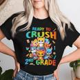 Ready To Crush 2Nd Grade Back Tochool 2Nd Grade Cat Kitten レディースTシャツ 彼女への贈り物