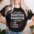 メンズ Yes I Have A Beautiful Daughters I Also Havearcastic レディースTシャツ 彼女への贈り物