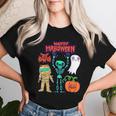ハッピーハロウィン骨格かぼちゃかわいいゴーストキッズ男の子女の子 レディースTシャツ 彼女への贈り物