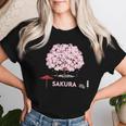 和 桜 シャツ ピンク 桜 花 木 花見 レディースTシャツ 彼女への贈り物