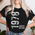 限定 48 歳の誕生日男性版女性 48 歳 1978 ギフト レディースTシャツ 彼女への贈り物