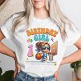 1歳の誕生日 バスケットボール 1歳 女の子 バスケットボール フープ ダンキング レディースTシャツ 彼女への贈り物