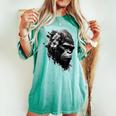 Gorilla Flowers モンキーアニマルプリントアート ゴリラ レディースオーバーサイズコンフォートTシャツ Chalky Mint