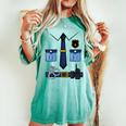 子供の男性の女性の警察官の衣装 レディースオーバーサイズコンフォートTシャツ Chalky Mint