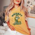 Join Me On A Whiskey Quest Cute Fox メンズ バーボンシャツ ギフト レディースオーバーサイズコンフォートTシャツ Mustard