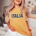 イタリア ギフト 女性 男性 子供 レディースオーバーサイズコンフォートTシャツ Mustard