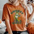 Join Me On A Whiskey Quest Cute Fox メンズ バーボンシャツ ギフト レディースオーバーサイズコンフォートTシャツ Yam