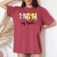 Mama Of Both Baseball Softball Mom Mother's Day Women's Oversized Comfort T-shirt Chalky Mint