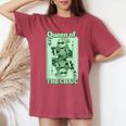 Queenof The Craic 水田の日シェナニガンズ レディースオーバーサイズコンフォートTシャツ Crimson