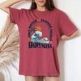 ソルトウォーターフラワー 花びら ハワイ 夏のビーチ愛好家 バック レディースオーバーサイズコンフォートTシャツ Crimson