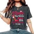 49歳の誕生日 ハイヒール A Queen Was Born In 3月 1976 レディースオーバーサイズコンフォートTシャツ Pepper