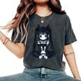 Anime Girl Goth Bunny Grunge Gothic Cute E-Girl Outfit Women's Oversized Comfort T-Shirt Pepper