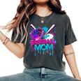 Cool Baseball Mom Neon Drip Sports Fan Women's Oversized Comfort T-Shirt Pepper