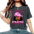 It's My Birthday Aquarius Black Woman Pink Camo Women's Oversized Comfort T-Shirt Pepper