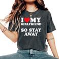 I Love My Girlfriend I Love My Girlfriendotay Away レディースオーバーサイズコンフォートTシャツ Pepper