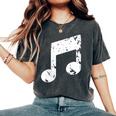 Nota Musical Cuello Camiseta extragrande cómoda para mujer Pepper