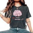 和 桜 シャツ ピンク 桜 花 木 花見 レディースオーバーサイズコンフォートTシャツ Pepper