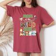 Mom Of The Wild One 1St Birthday Family Safari Jungle Party Women's Oversized Comfort T-Shirt Blue Jean