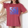 55歳 男性 ギフト 55歳 誕生日プレゼント 女性用 レディースオーバーサイズコンフォートTシャツ Crimson