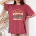 60歳の誕生日 1966年 絶対的に素晴らしいヴィンテージ 男性 女性 長袖tシャツ レディースオーバーサイズコンフォートTシャツ Crimson