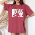 Break Dance ヒップホップ レトロ 風車 ギフト キッズ Bboy Bgirl レディースオーバーサイズコンフォートTシャツ Crimson