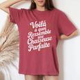 Chasseuse Parfaite Humour Chasse Idée Cadeau Drôle T-shirt oversize confortable pour femme Crimson