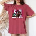 Forever Young Horse、競馬、デルマール、サンタアニタ レディースオーバーサイズコンフォートTシャツ Crimson