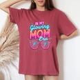 In My Glowing Mom Era Groovy Colorful Bright Women's Oversized Comfort T-Shirt Crimson