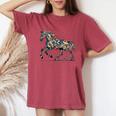 Horse Lover Majestic Horse 馬のグラフィック デザイン 長袖tシャツ レディースオーバーサイズコンフォートTシャツ Crimson