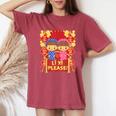 Li Xi Please 男の子&女の子 キッズ- ベトナム旧正月 レディースオーバーサイズコンフォートTシャツ Crimson