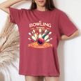 My Bowling Technique Isecret 面白いボウラーボウリング レディースオーバーサイズコンフォートTシャツ Crimson