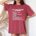 Rules For Dating My Daughter Dad ギフト レディースオーバーサイズコンフォートTシャツ Crimson