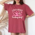 かわいい女の子向けトワラー バトントワリング レディースオーバーサイズコンフォートTシャツ Crimson