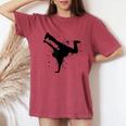 ボーイズ ガールズ ヒップホップ ブレイクダンス ヒップホップ Bboy Bgirl レディースオーバーサイズコンフォートTシャツ Crimson