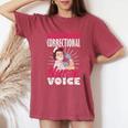 矯正看護師 刑務所看護 Use My Correctional Nurseoice レディースオーバーサイズコンフォートTシャツ Crimson