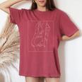 素敵なお尻、お尻、お尻、ビキニ姿のセクシーな女の子 レディースオーバーサイズコンフォートTシャツ Crimson