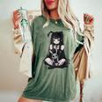 E-Girl Cute Anime Girl Goth Bunny Grunge Gothic Outfit Women's Oversized Comfort T-Shirt Moss E-Girl Cute Anime Girl Goth Bunny Grunge Gothic Outfit Women's Oversized Comfort T-Shirt Moss