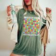 Heart Love 100 Days Ofchool Teacher Boy Girl レディースオーバーサイズコンフォートTシャツ Moss
