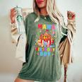 Mama Of The Birthday For Boy Circus Carnival Theme Party Women's Oversized Comfort T-Shirt Moss